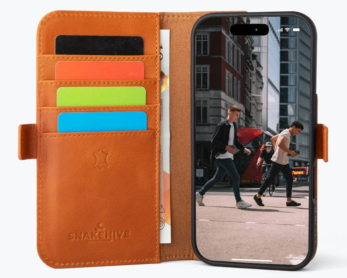 Snakehive Metro Wallet Apple iPhone 17 - Metro Leather Wallet Phone Case Metro Leather Wallet Phone Case for iPhone 17