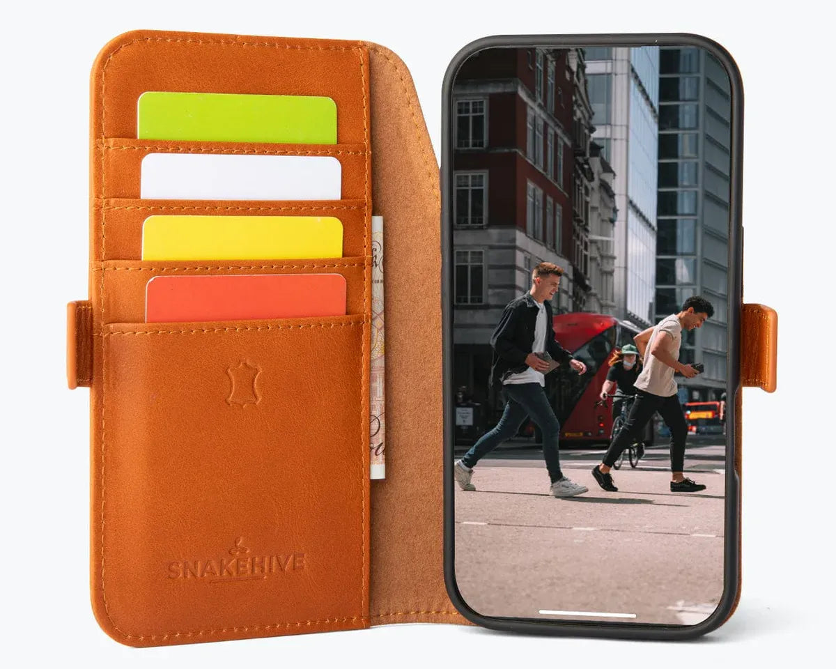 Snakehive Metro Wallet Apple iPhone 17 Pro Max - Metro Leather Wallet Phone Case Metro Leather Wallet Phone Case for iPhone 17 Pro Max
