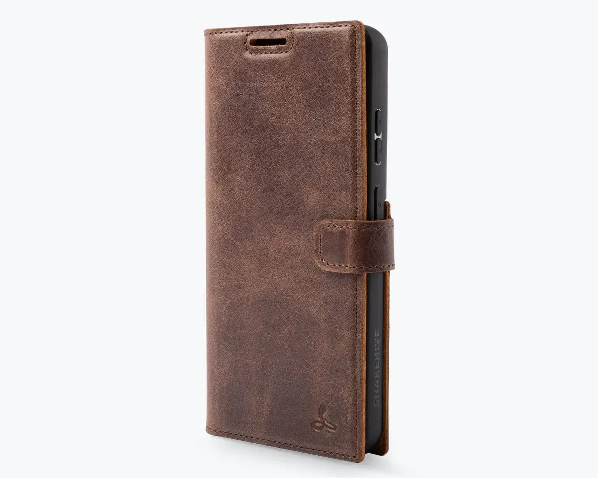 Snakehive Vintage Wallet Samsung Galaxy S26 Ultra - Vintage Leather Wallet Phone Case Vintage Leather Wallet Case for Samsung Galaxy S26 Ultra