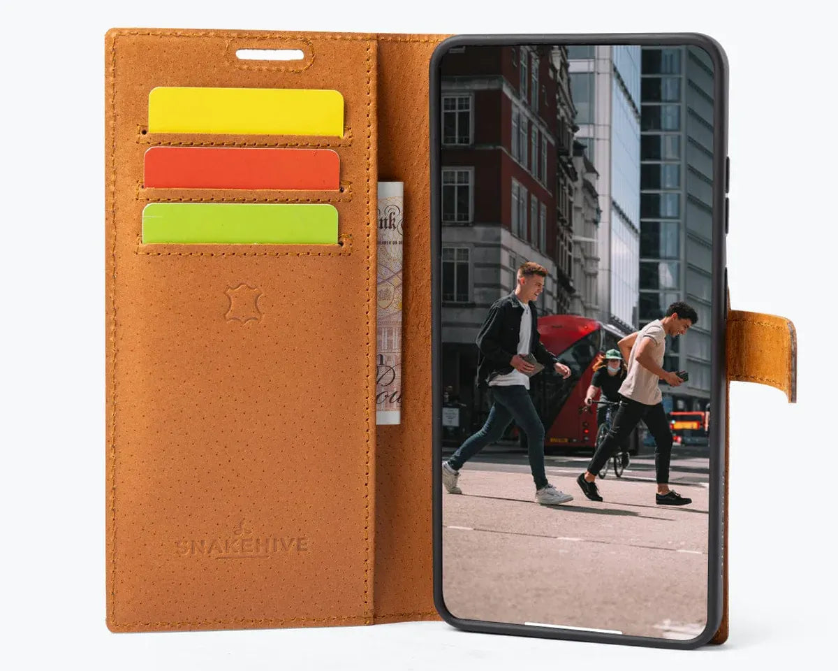 Snakehive Vintage Wallet Samsung Galaxy S26 Ultra - Vintage Leather Wallet Phone Case Vintage Leather Wallet Case for Samsung Galaxy S26 Ultra
