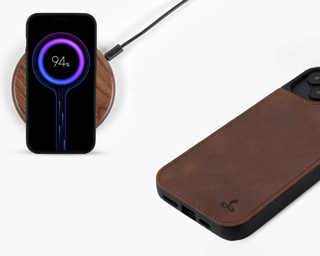 Vintage Leather Back Case Apple Iphone 15 Plus - Snakehive UK