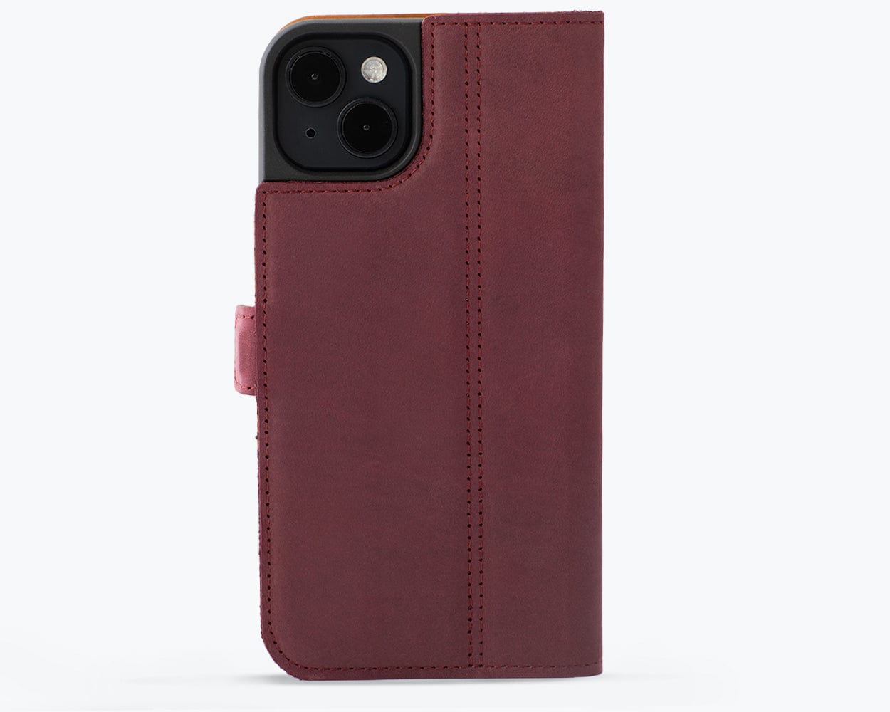 Apple Iphone 15 Plus Vintage Leather Wallet Slim Clasp - Snakehive UK