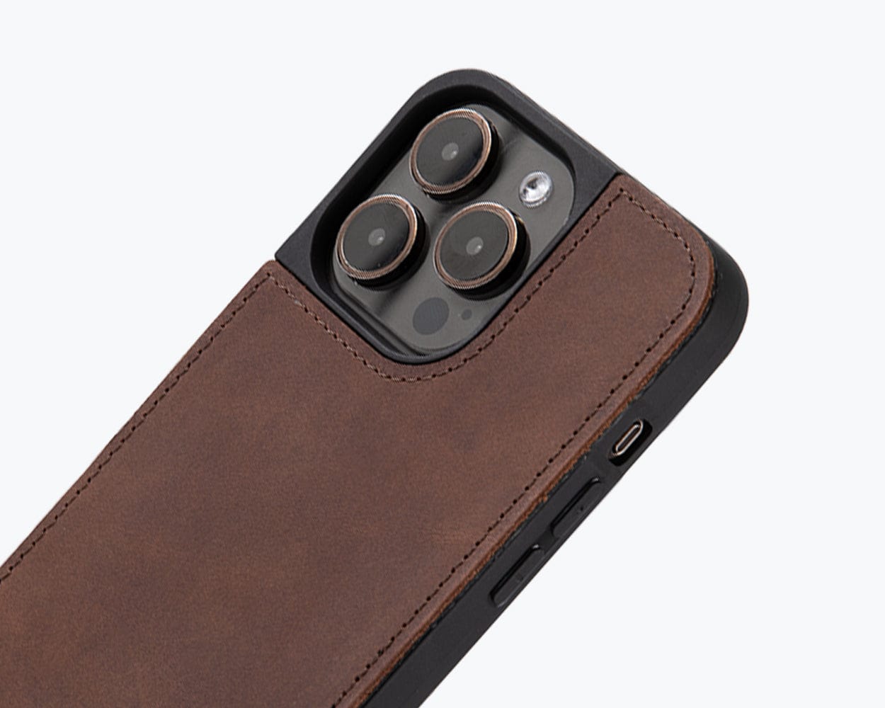 Vintage Leather Back Case Apple Iphone 15 Pro Max - Snakehive UK