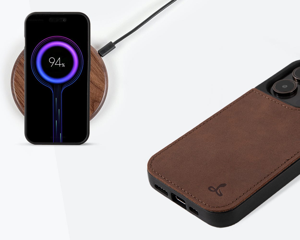 Vintage Leather Back Case Apple Iphone 15 Pro - Snakehive UK