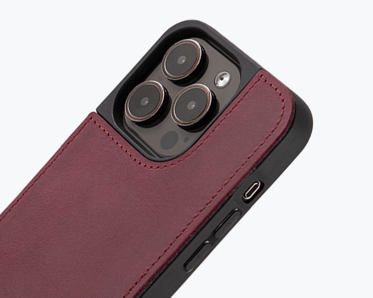 Vintage Leather Back Case Apple Iphone 15 Pro - Snakehive UK