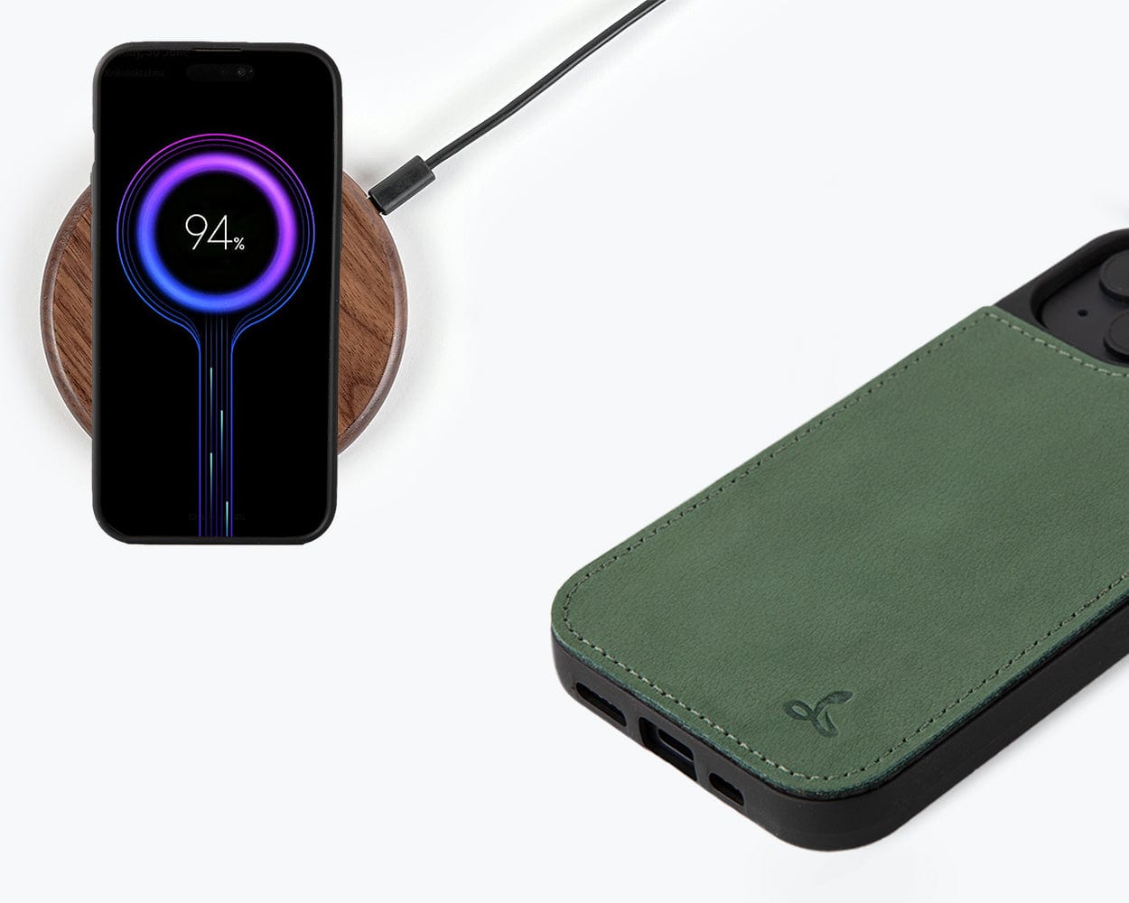 Vintage Leather Back Case Apple Iphone 15 - Snakehive UK