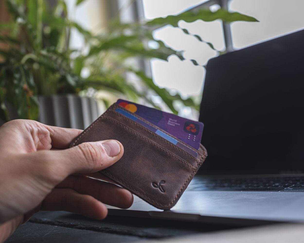 Vintage Leather Cardholder - Snakehive UK