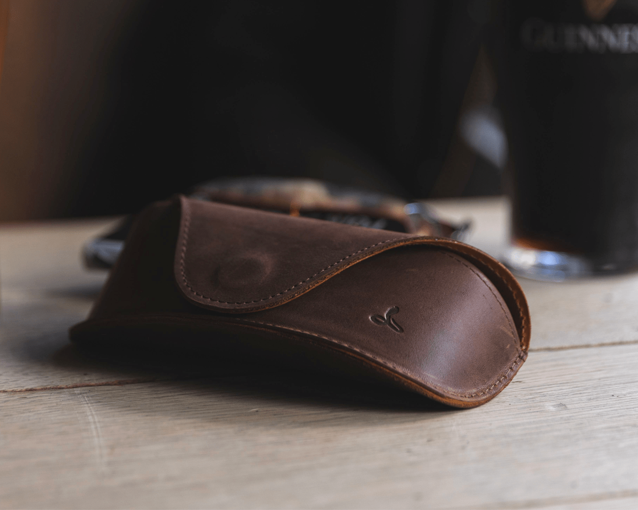 Vintage Leather Glasses Case - Snakehive UK