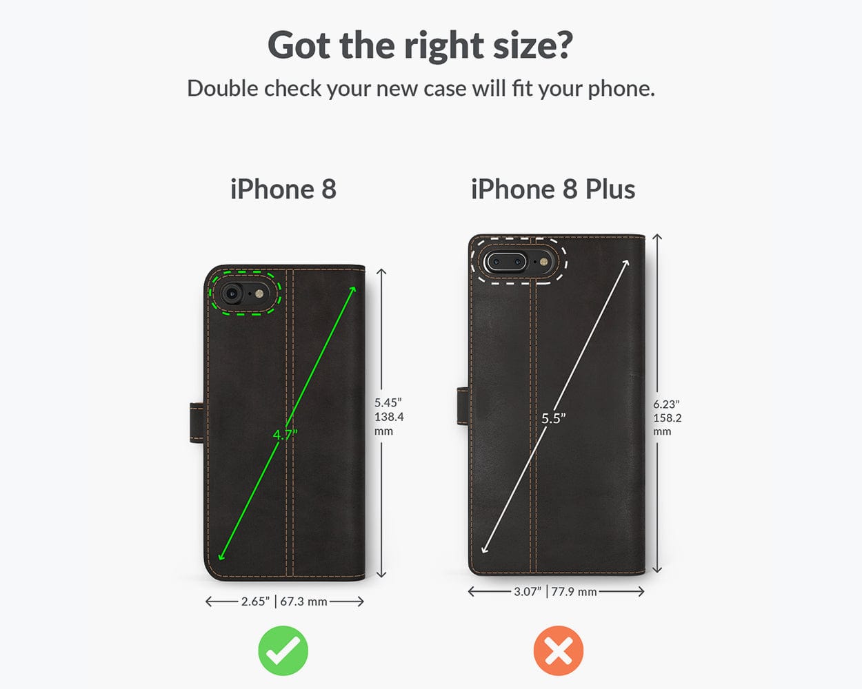 Vintage Two Tone Leather Wallet Apple Iphone 8 Ap - Snakehive UK