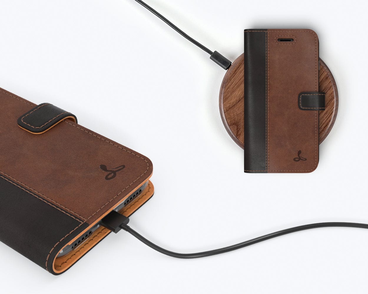 Vintage Two Tone Leather Wallet Apple Iphone 8 Ap - Snakehive UK