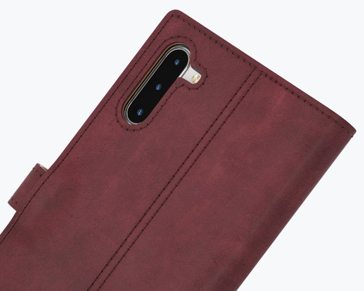Samsung Galaxy Note 10 - Vintage Leather Wallet (Almost Perfect) Plum Samsung Galaxy Note 10 - Snakehive UK
