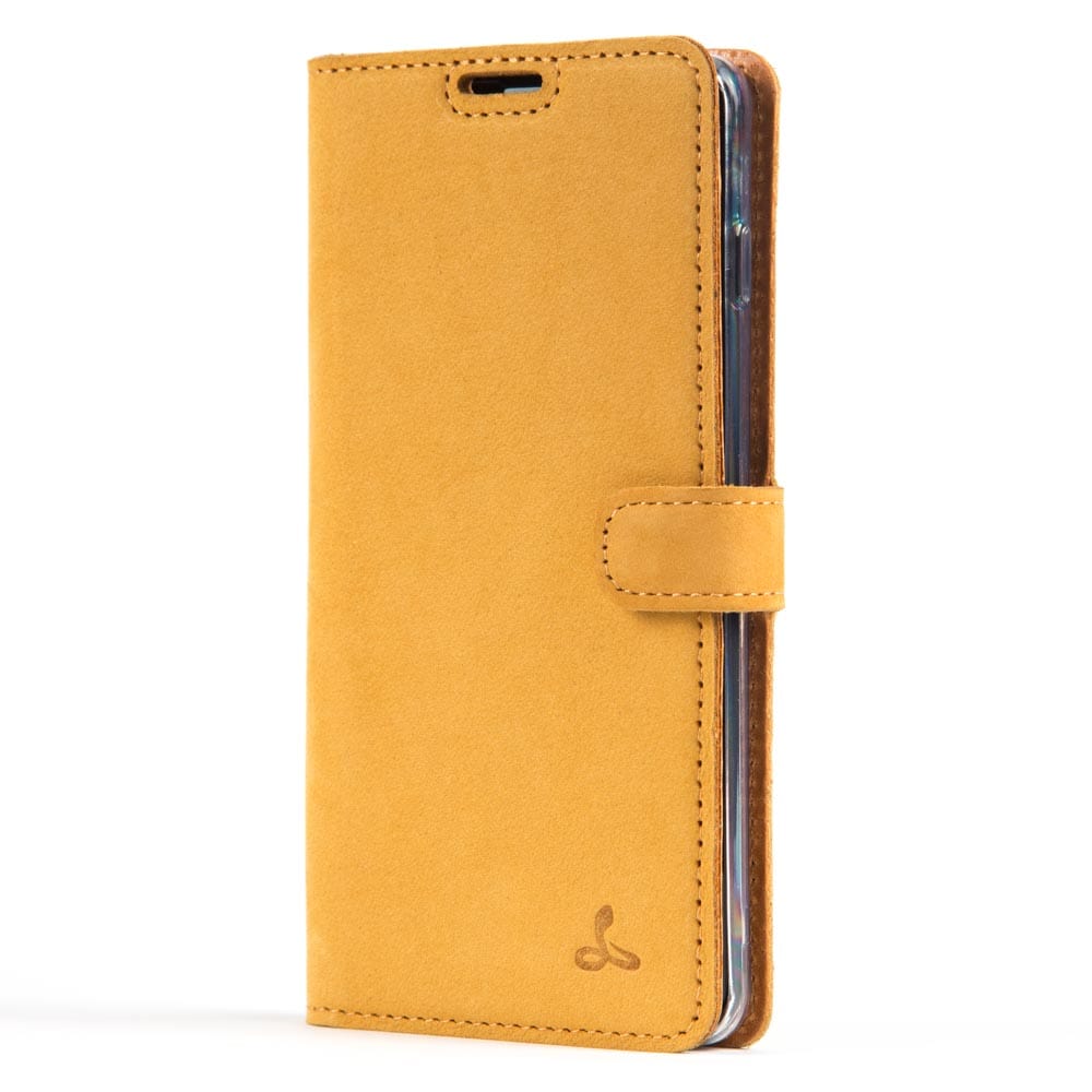 Samsung Galaxy S10 Plus - Vintage Leather Wallet (Almost Perfect) Honey Gold Samsung Galaxy S10 Plus - Snakehive UK