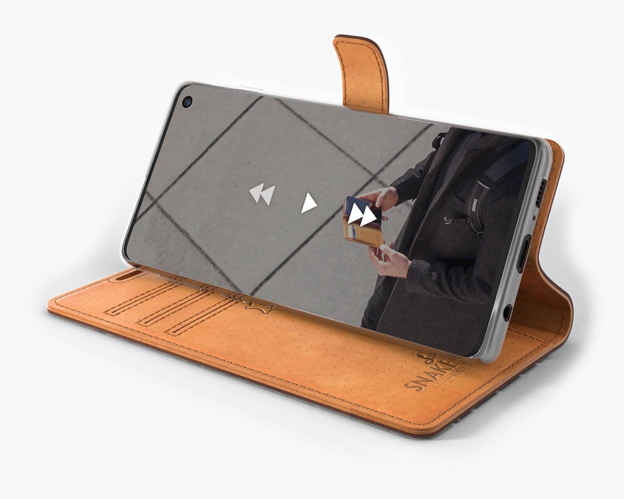 Samsung Galaxy S10 Plus - Vintage Leather Wallet (Almost Perfect) Honey Gold Samsung Galaxy S10 Plus - Snakehive UK