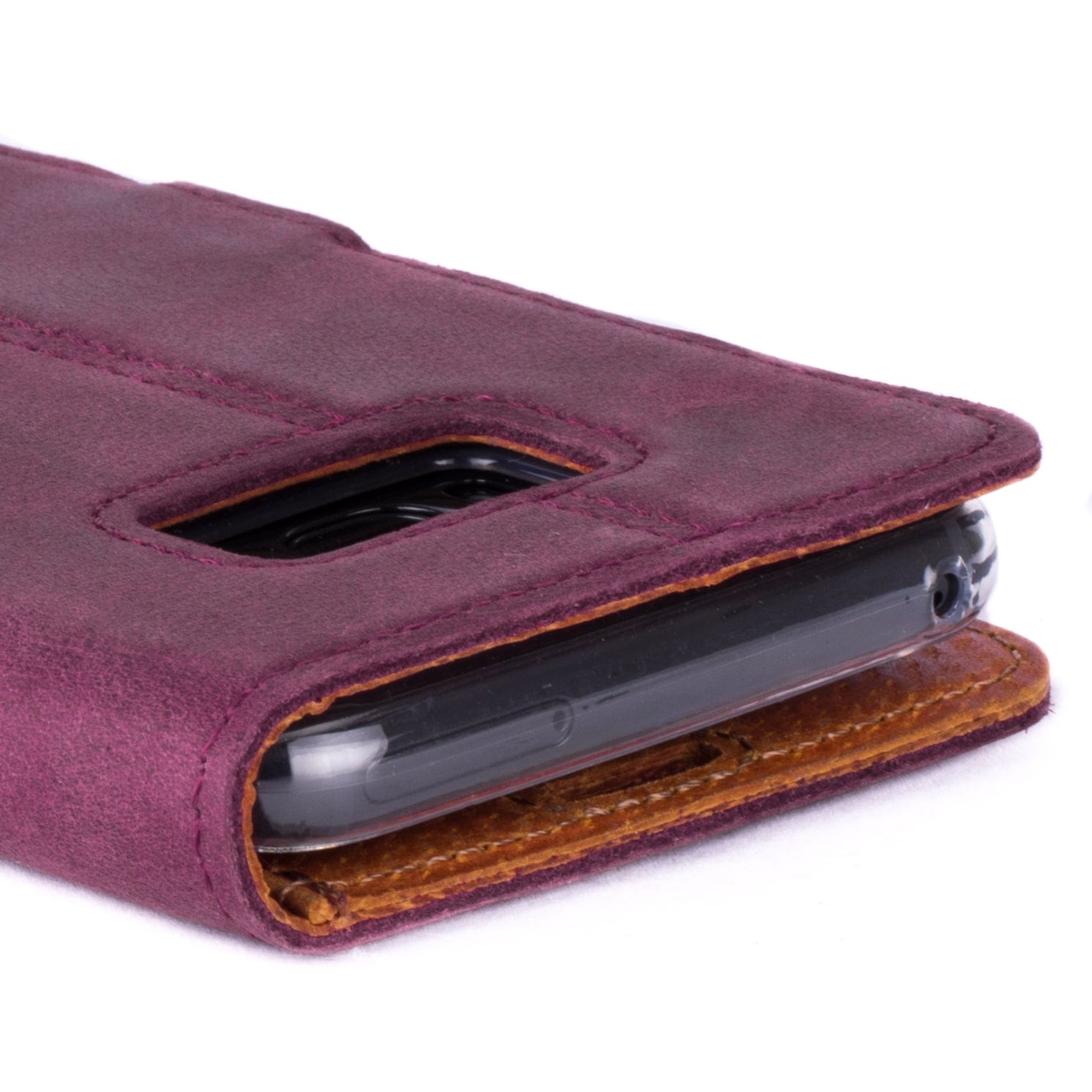 Vintage Leather Wallet Samsung Galaxy S8 Plus Ap - Snakehive UK