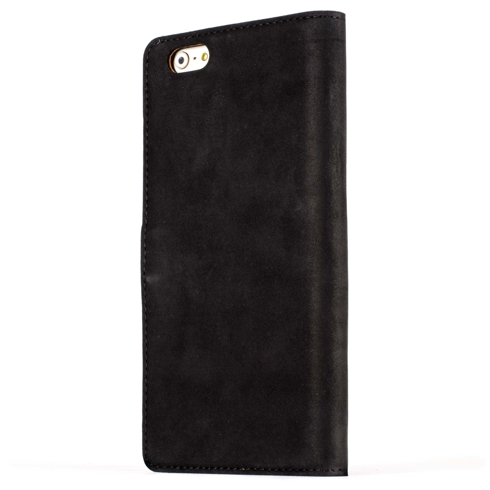 Vintage Leather Wallet - Apple iPhone 6/6S Plus Black Apple iPhone 6 Plus - Snakehive UK