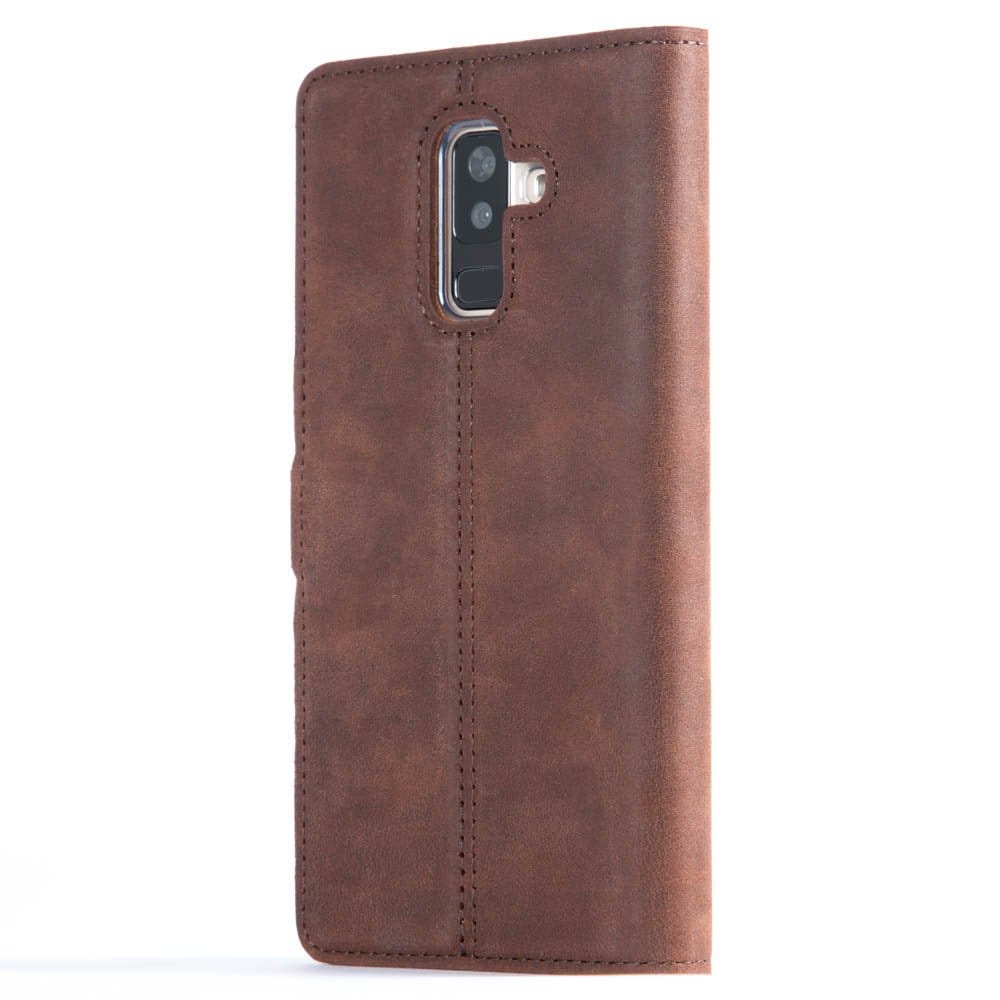 Vintage Leather Wallet - Samsung Galaxy A6 Plus (2018) Plum Samsung Galaxy A6 Plus (2018) - Snakehive UK
