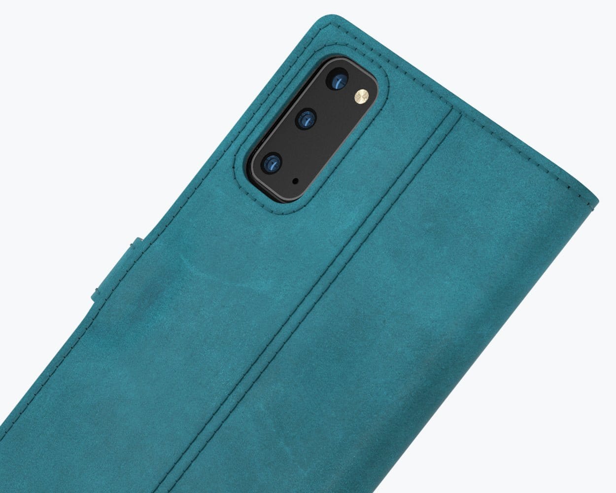 Samsung Galaxy S20 - Vintage Leather Wallet Teal Samsung Galaxy S20 - Snakehive UK