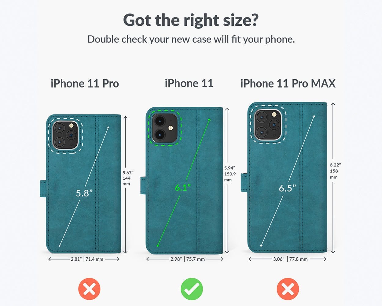 Apple iPhone 11 - Vintage Leather Wallet Grey Apple iPhone 11 - Snakehive UK