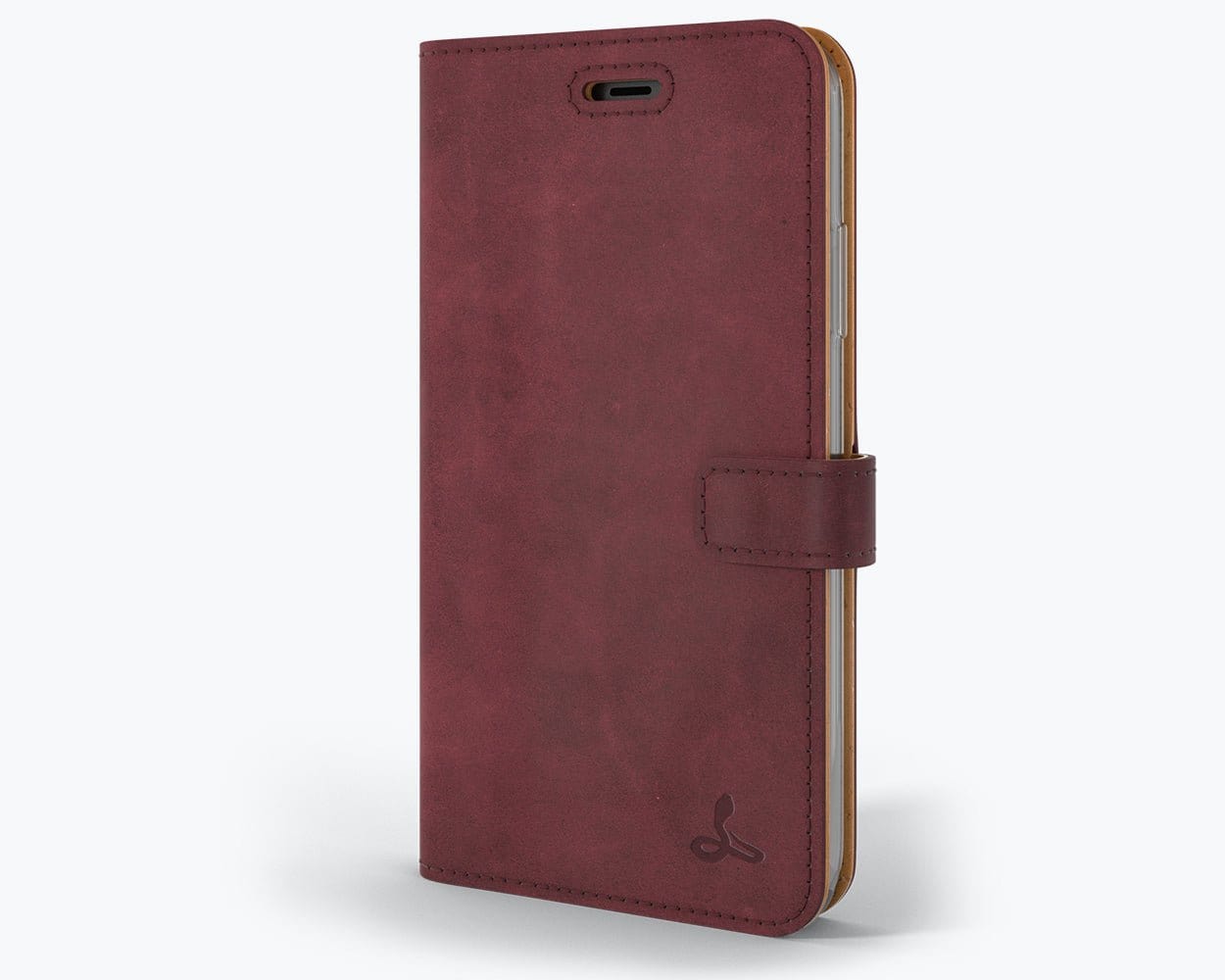 Apple iPhone 11 - Vintage Leather Wallet Plum Apple iPhone 11 - Snakehive UK