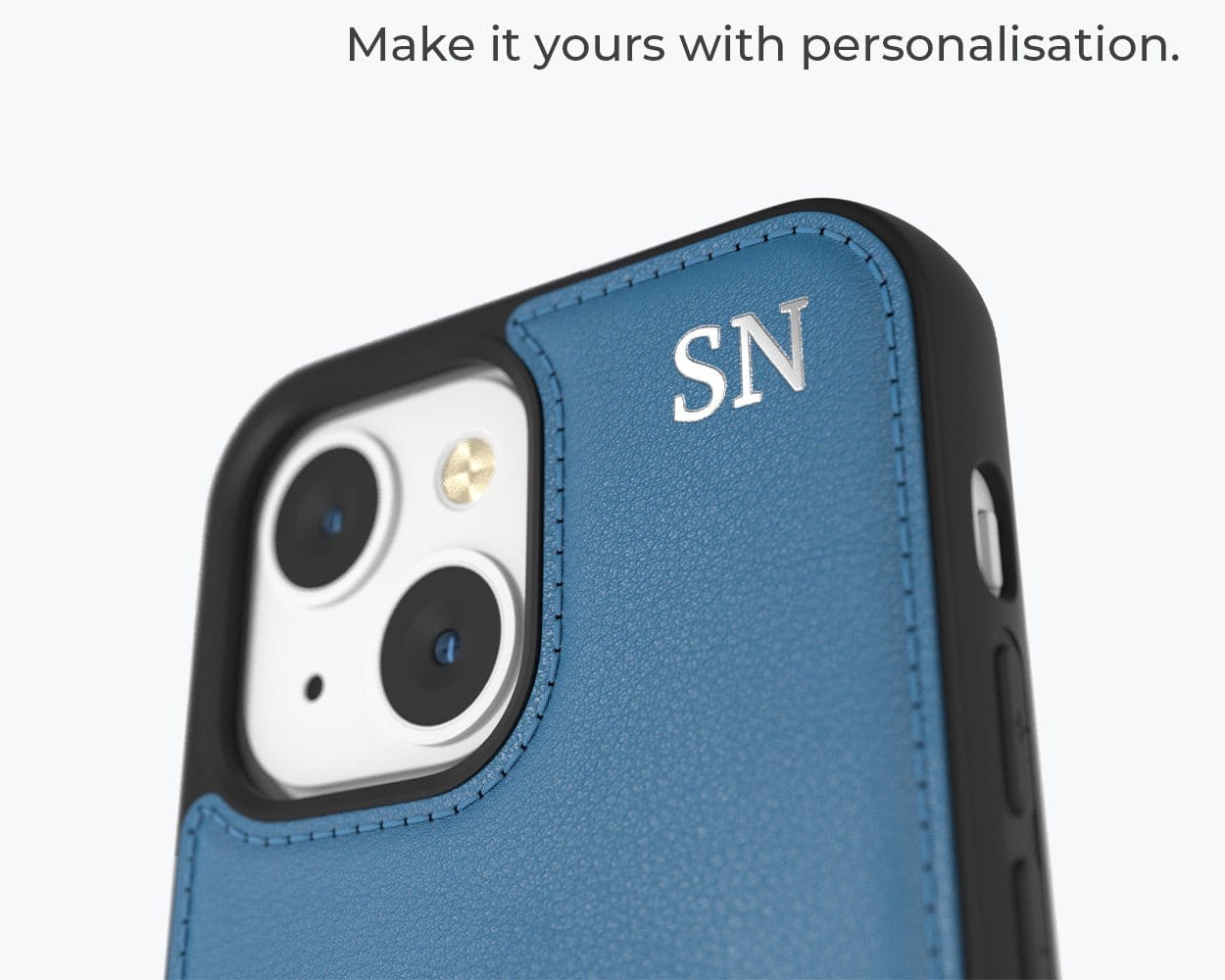 Apple iPhone 13 - Metro Leather Case Pebble Grey Apple iPhone 13 - Snakehive UK