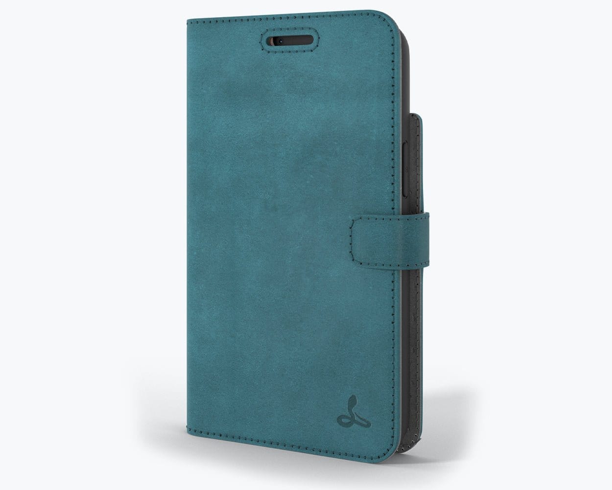 Apple iPhone 13 Pro Max - Vintage Leather Wallet Teal Apple iPhone 13 Pro Max - Snakehive UK