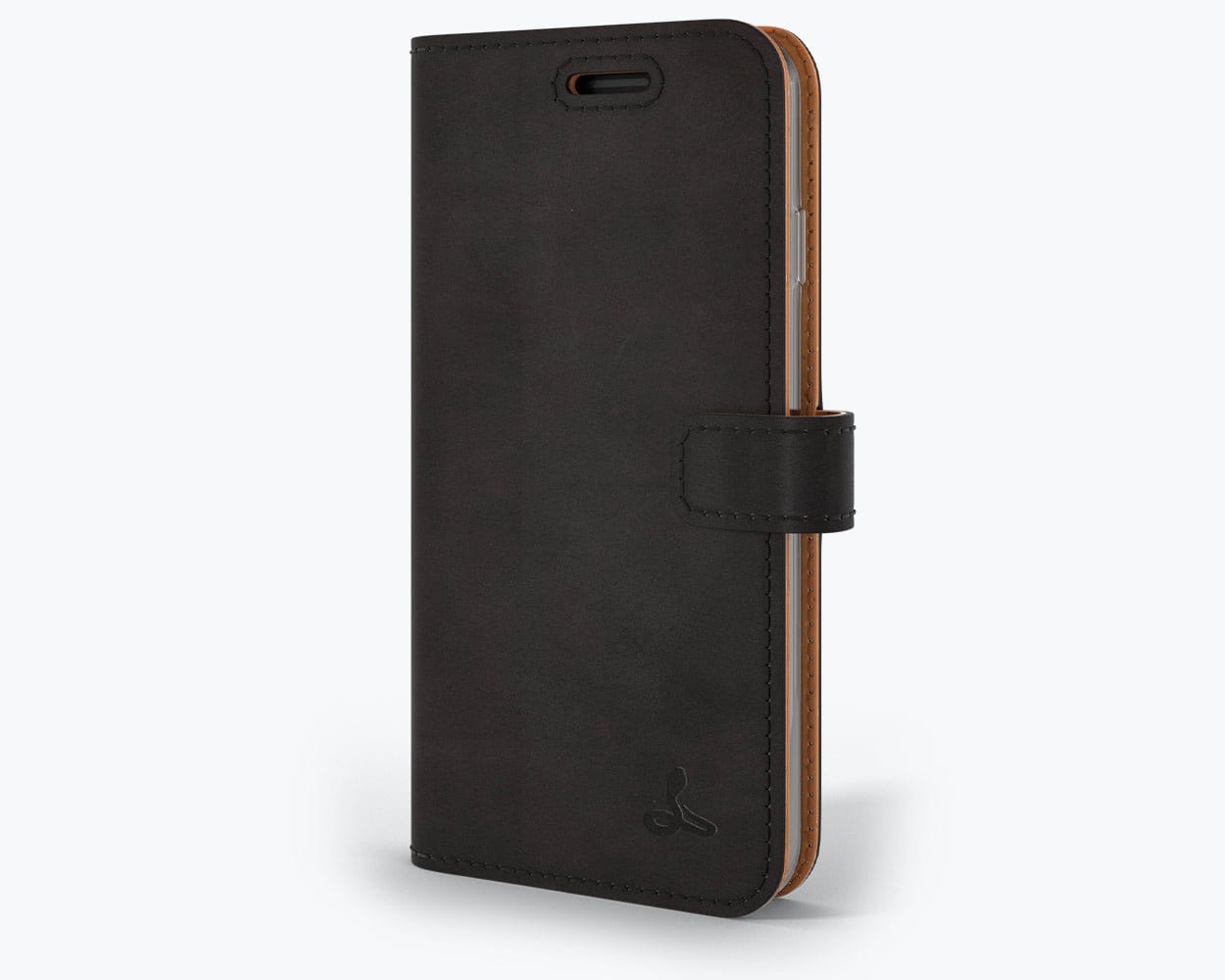 Apple iPhone SE (2020) / SE (2022) - Vintage Leather Wallet Black Apple iPhone SE 2020 / 2022 - Snakehive UK