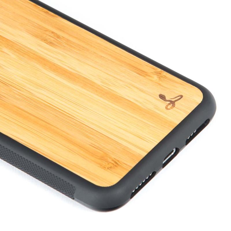 Wilderness Wood Back Bumper Case - Apple iPhone X/XS Walnut Apple iPhone X/XS - Snakehive UK