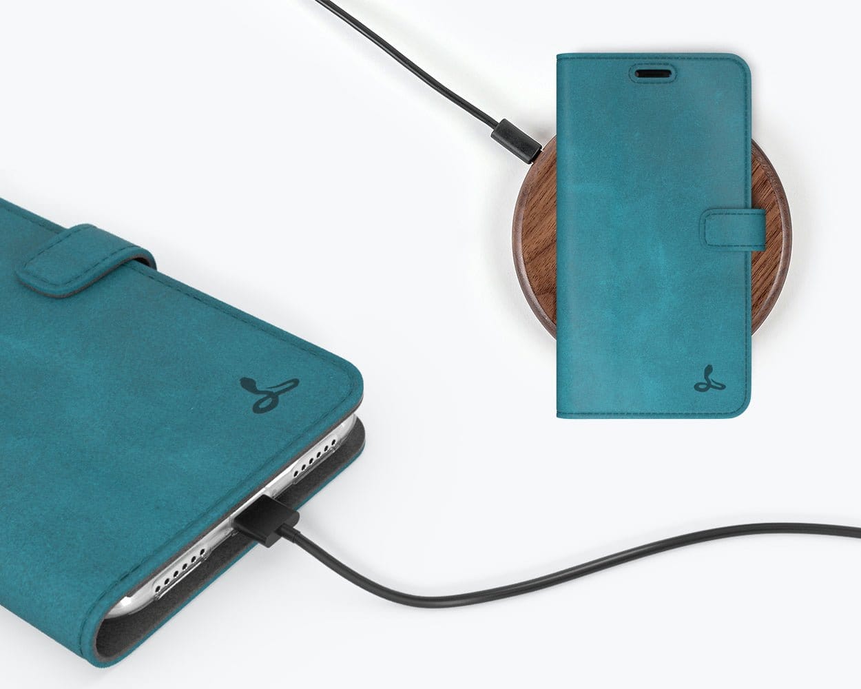 Vintage Leather Wallet - Apple iPhone XR Grey - Snakehive UK