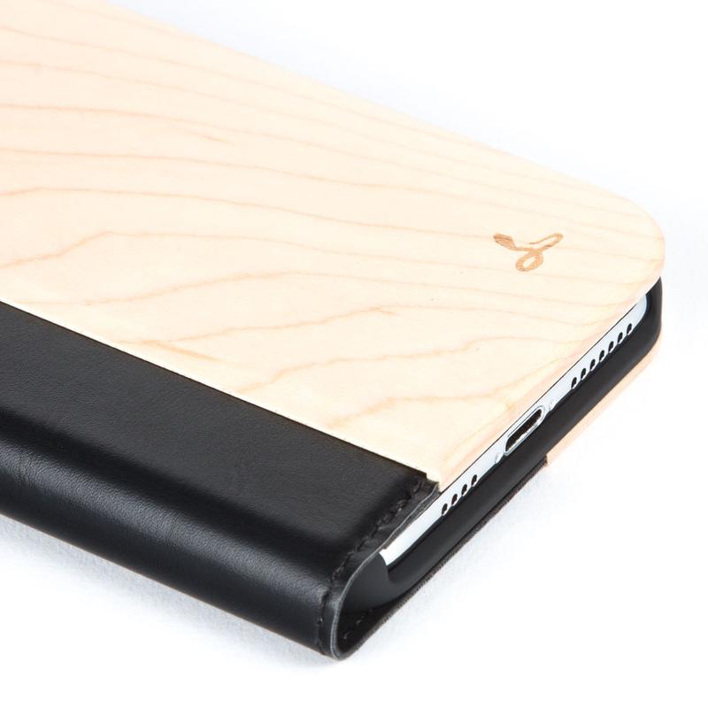 Wilderness Wood Wallet - Apple iPhone XS Max Bamboo Apple iPhone XS Max - Snakehive UK