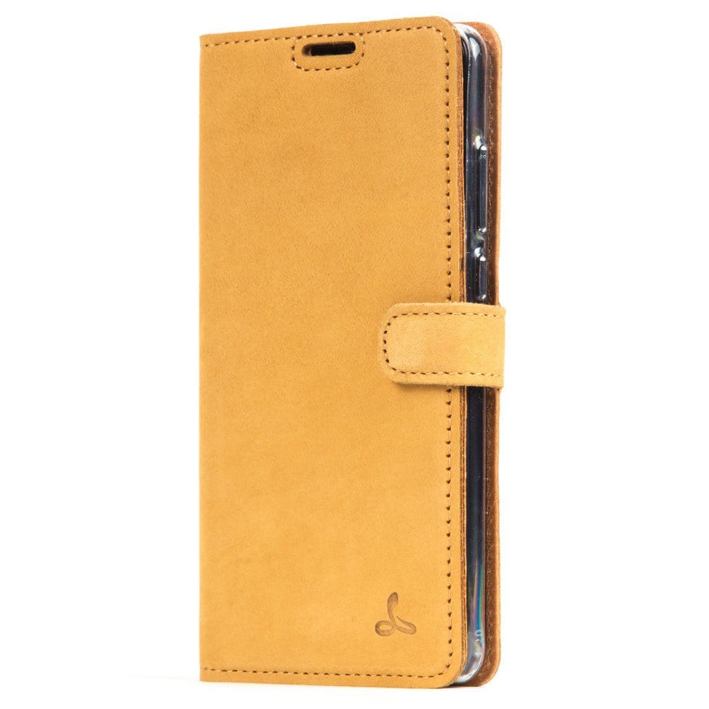 Vintage Leather Wallet - Huawei P30 Honey Gold Huawei P30 - Snakehive UK