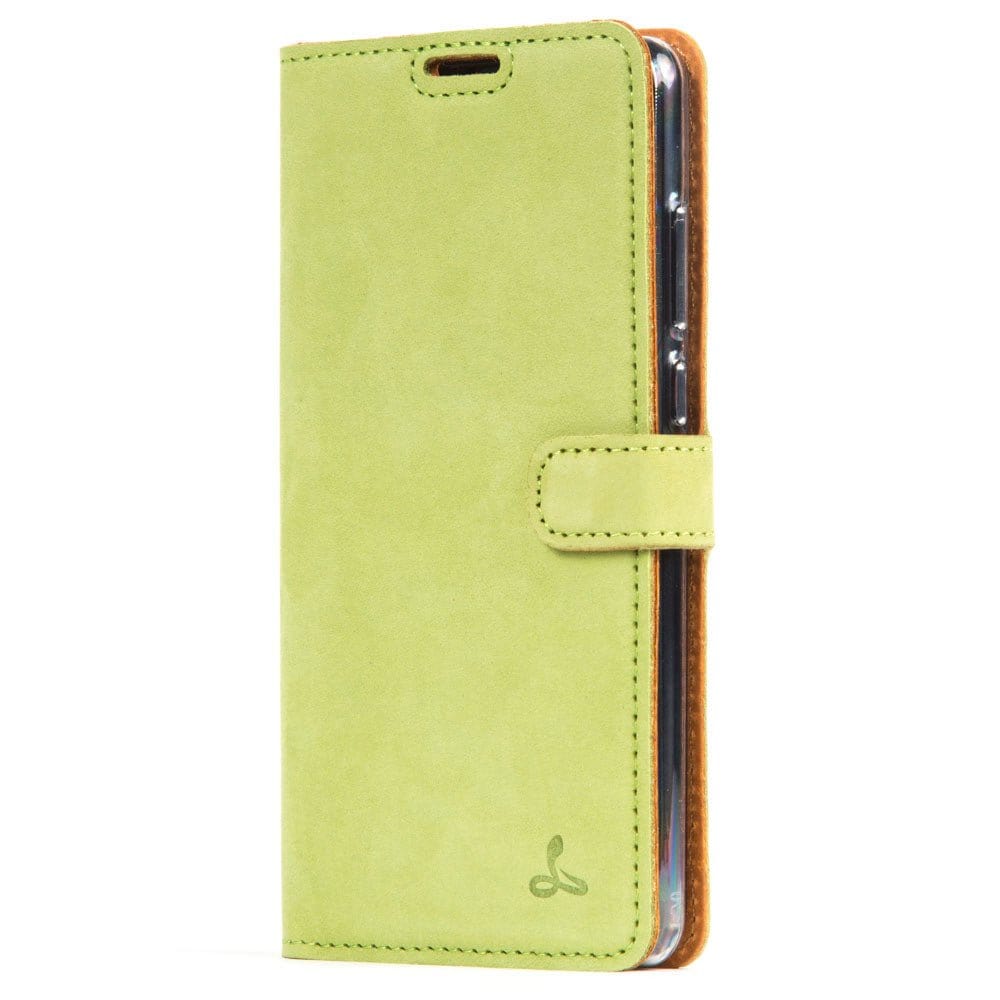 Vintage Leather Wallet - Huawei P30 Moss Green Huawei P30 - Snakehive UK