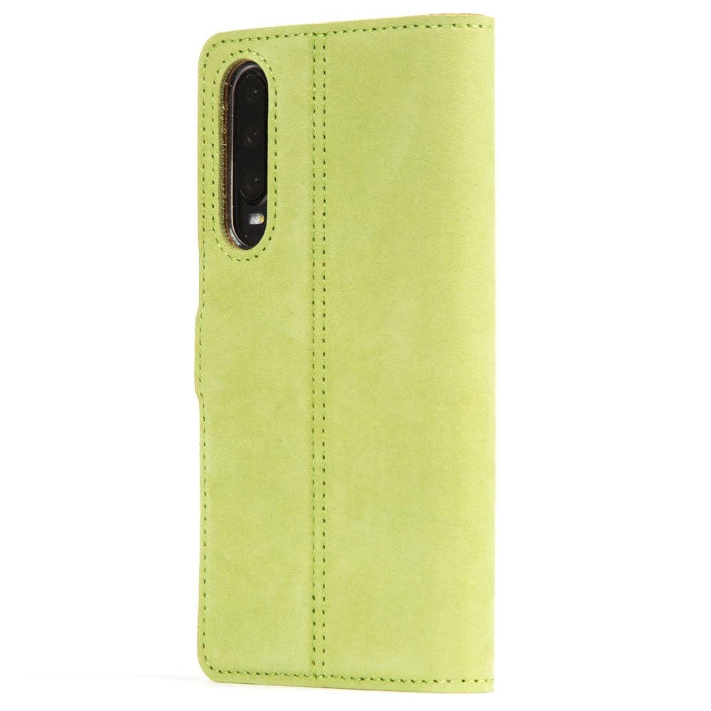 Vintage Leather Wallet - Huawei P30 Moss Green Huawei P30 - Snakehive UK