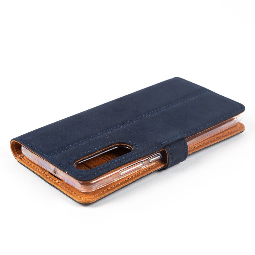 Vintage Leather Wallet - Huawei P30 Moss Green Huawei P30 - Snakehive UK