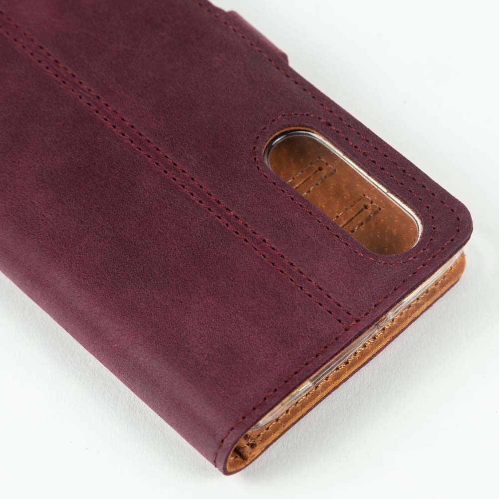 Vintage Leather Wallet - Huawei P30 Moss Green Huawei P30 - Snakehive UK