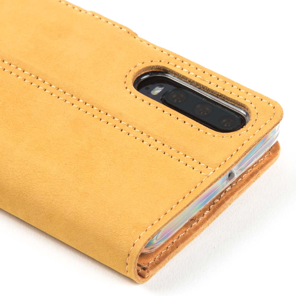 Vintage Leather Wallet - Huawei P30 Moss Green Huawei P30 - Snakehive UK