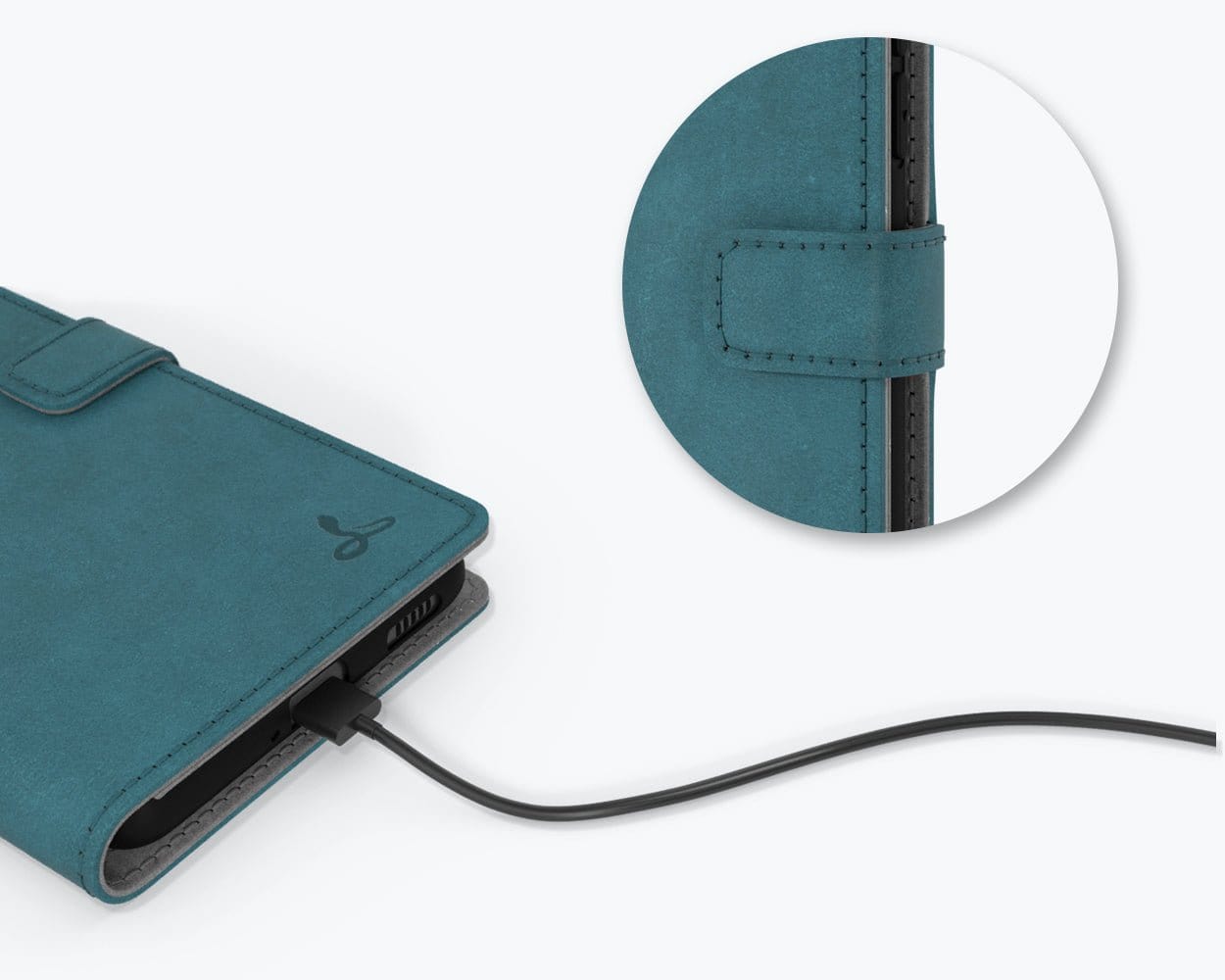 Samsung Galaxy A53 - Vintage Leather Wallet Teal Samsung Galaxy A53 - Snakehive UK