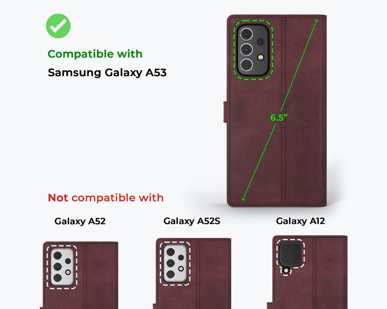 Samsung Galaxy A53 - Vintage Leather Wallet Teal Samsung Galaxy A53 - Snakehive UK