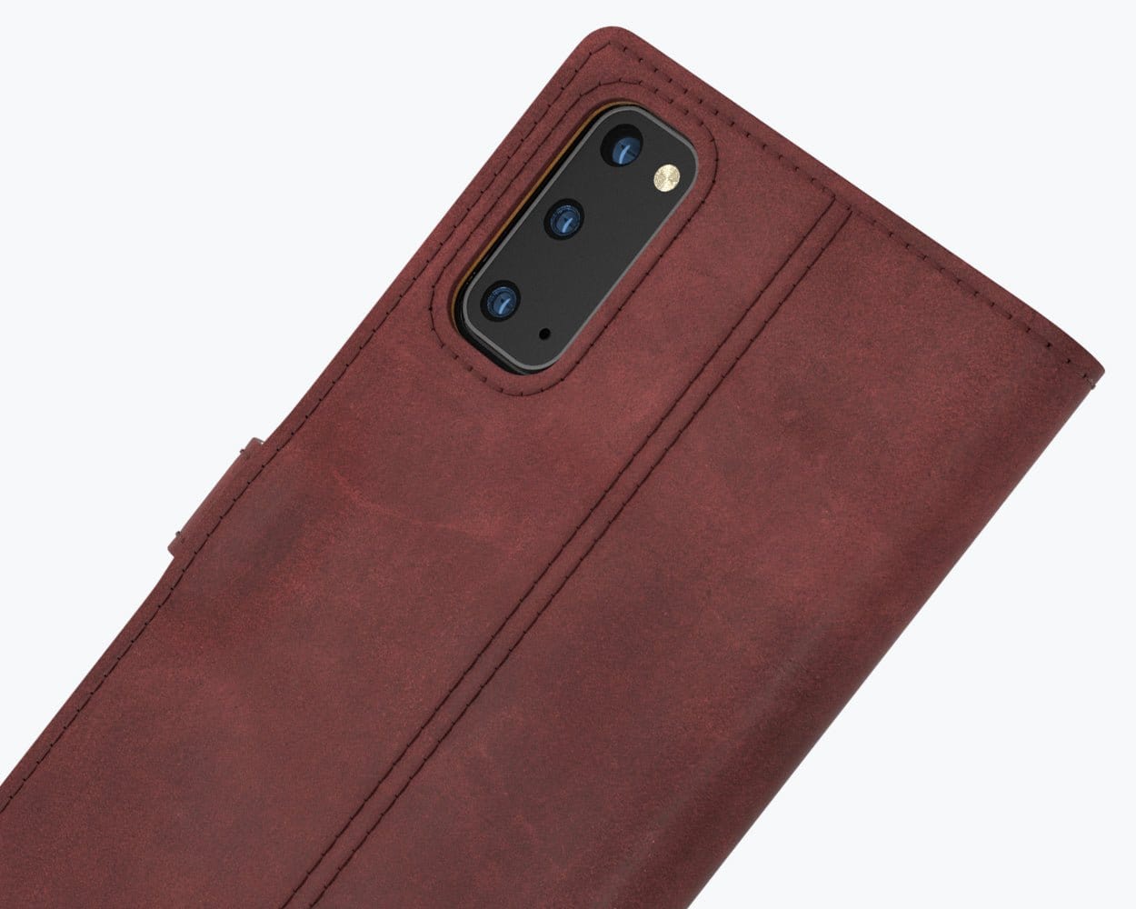 Samsung Galaxy S20 FE - Vintage Leather Wallet Grey Samsung Galaxy S20 FE - Snakehive UK