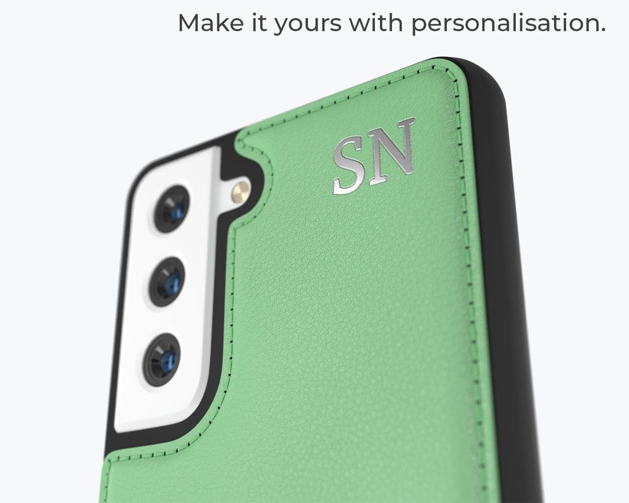 Samsung Galaxy S21 FE - Metro Leather Case Pebble Grey Samsung Galaxy S21FE - Snakehive UK