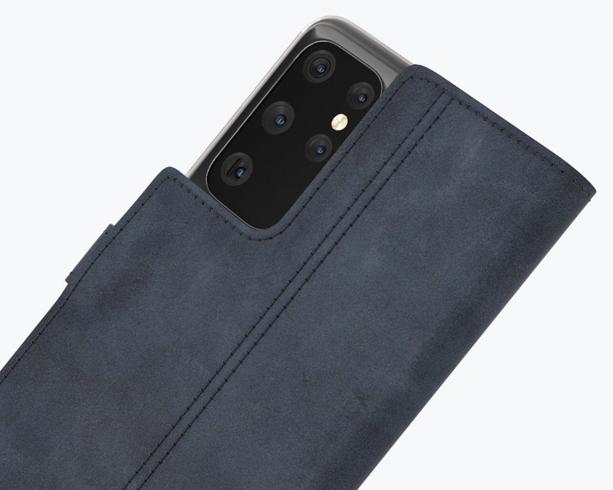 Samsung Galaxy S21 Ultra - Vintage Leather Wallet Grey Samsung Galaxy S21 Ultra - Snakehive UK