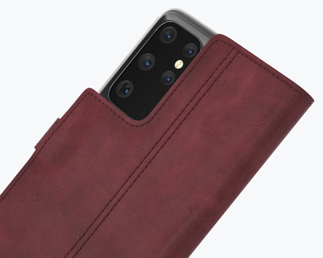 Samsung Galaxy S21 Ultra - Vintage Leather Wallet Grey Samsung Galaxy S21 Ultra - Snakehive UK