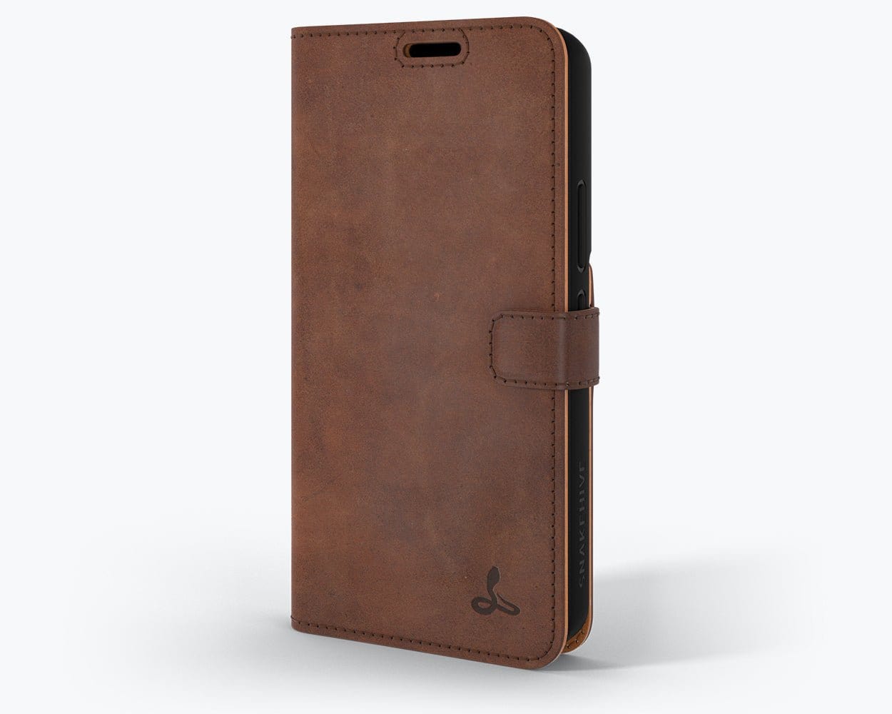 Samsung Galaxy S22 - Vintage Leather Wallet (Almost Perfect) Chestnut Brown Samsung Galaxy S22 - Snakehive UK