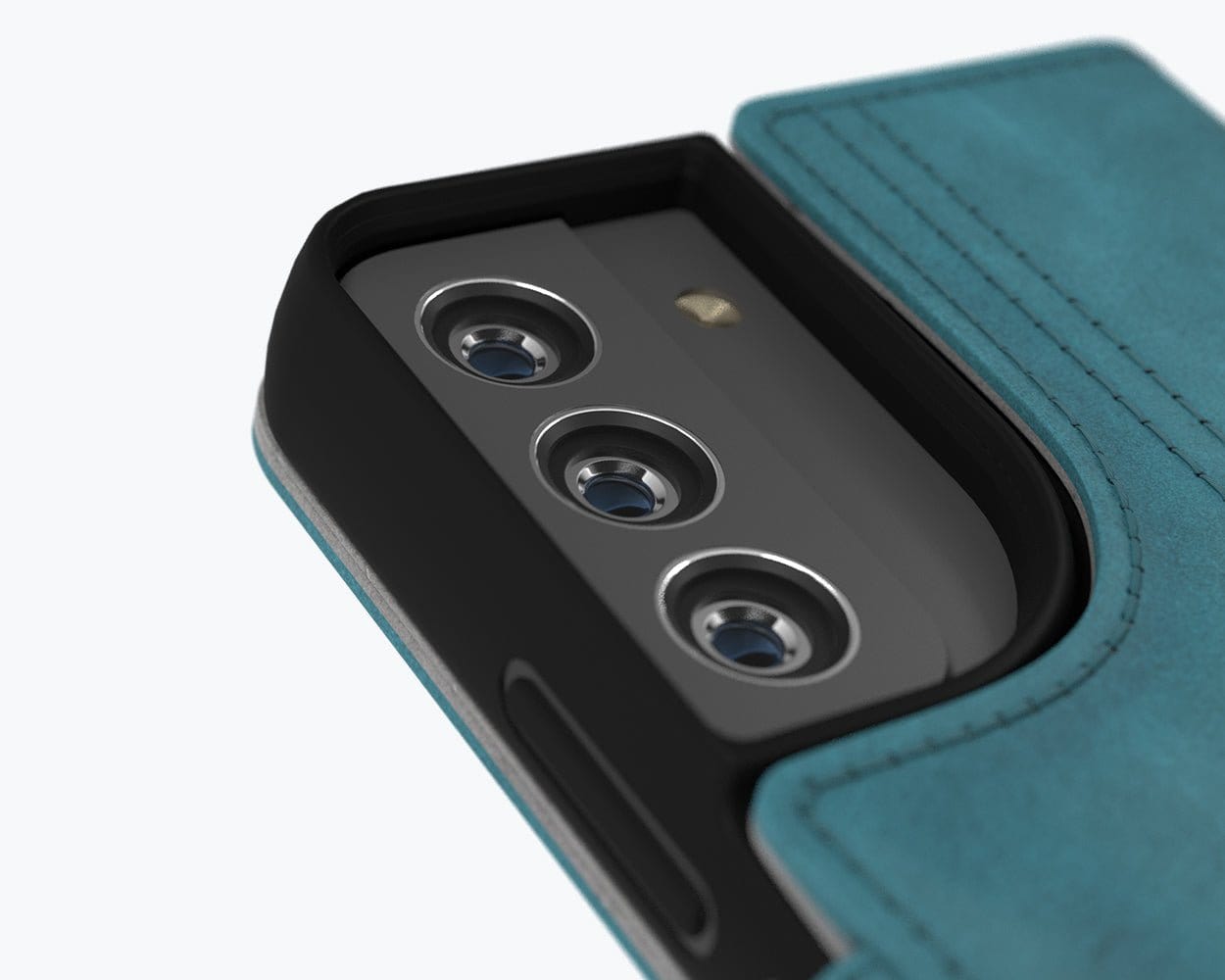 Samsung Galaxy S22 - Vintage Leather Wallet (Almost Perfect) Teal Samsung Galaxy S22 - Snakehive UK