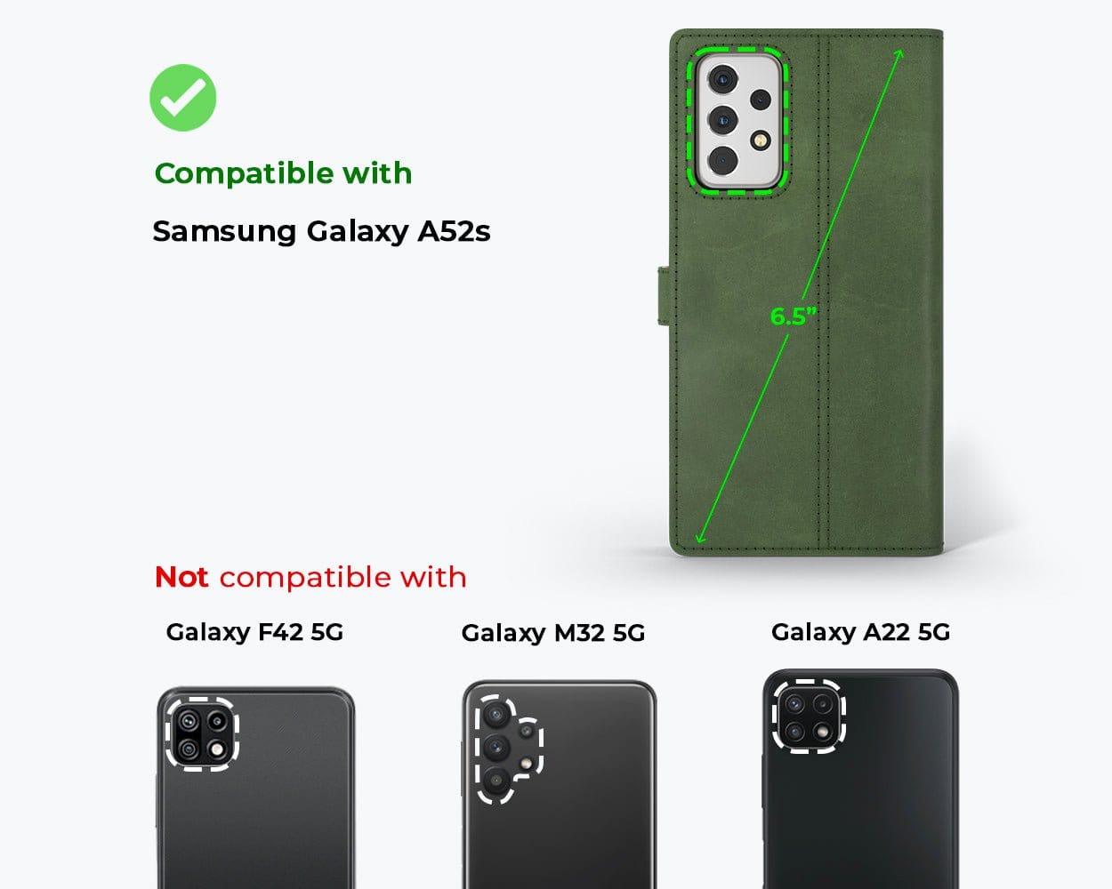 Vintage Leather Wallet - Samsung Galaxy A52 Teal Samsung Galaxy A52 - Snakehive UK