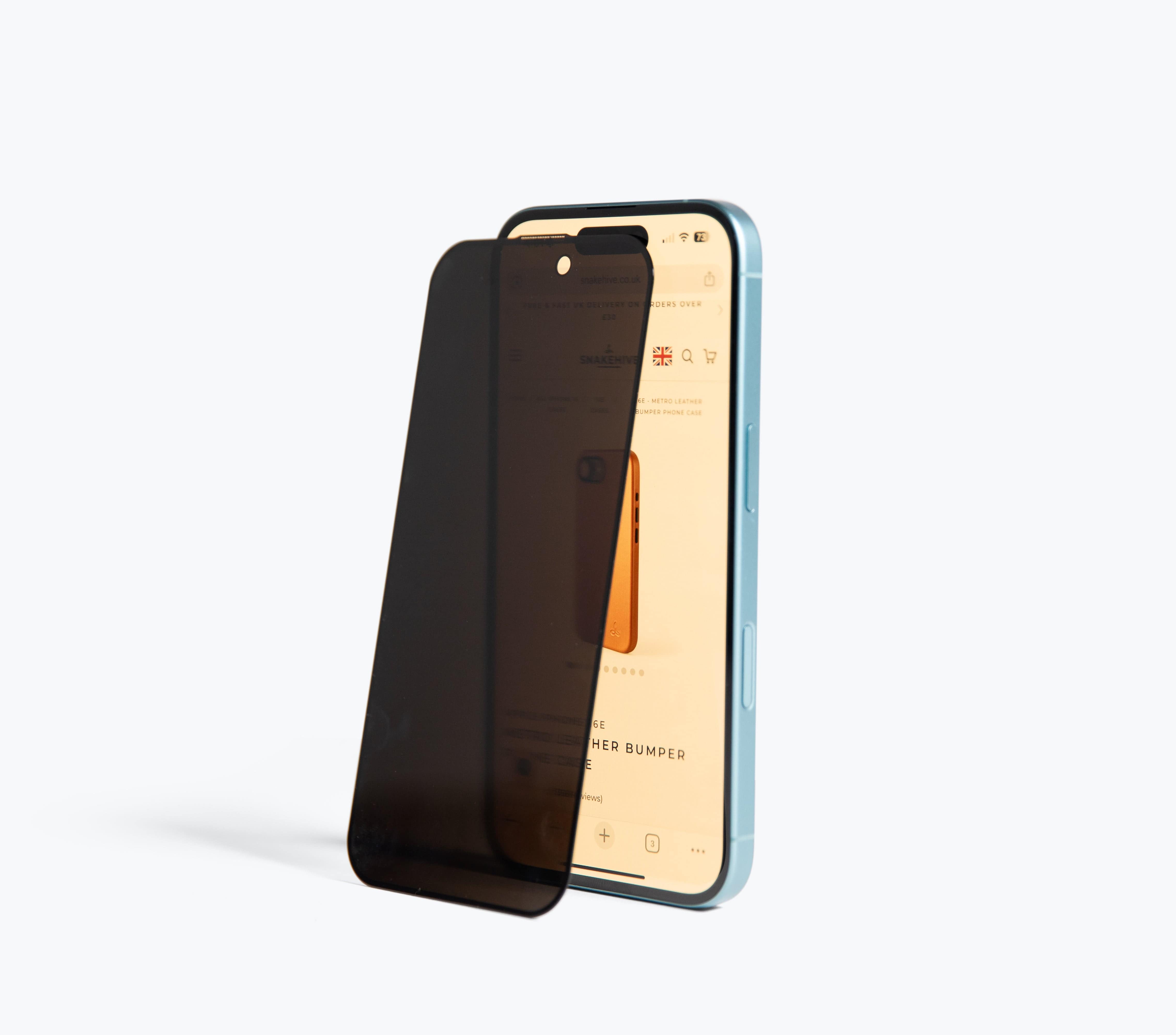 Apple iPhone 16 - Privacy Glass Screen Protector (x2)