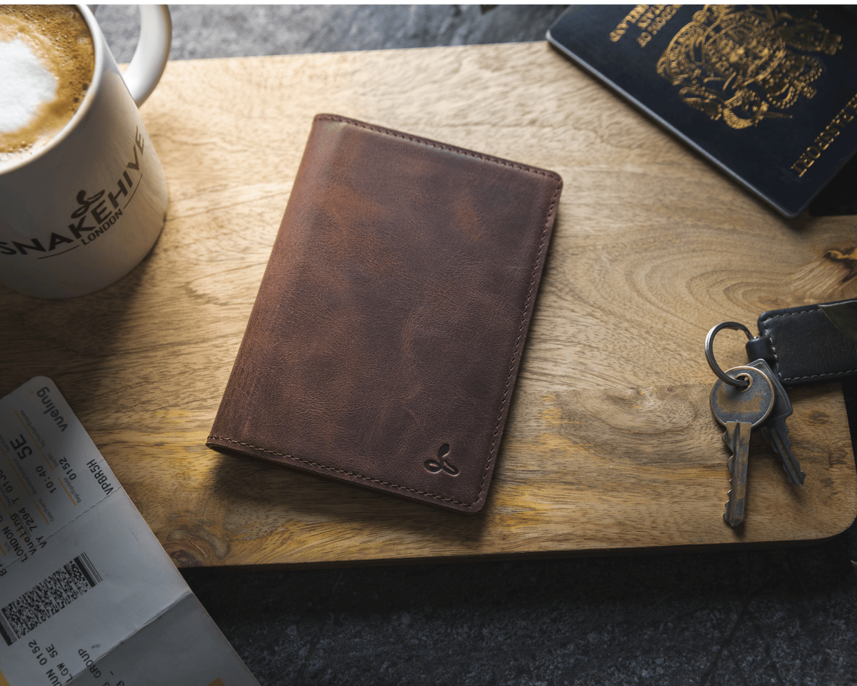 Snakehive Accessories Vintage Leather Passport Holder Vintage Leather Passport Holder | Leather Accessories