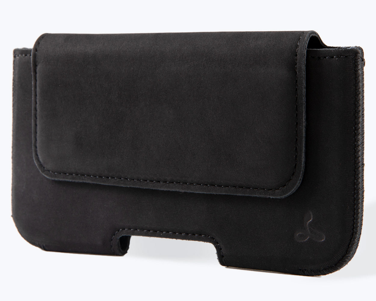 Black leather belt pouch hotsell