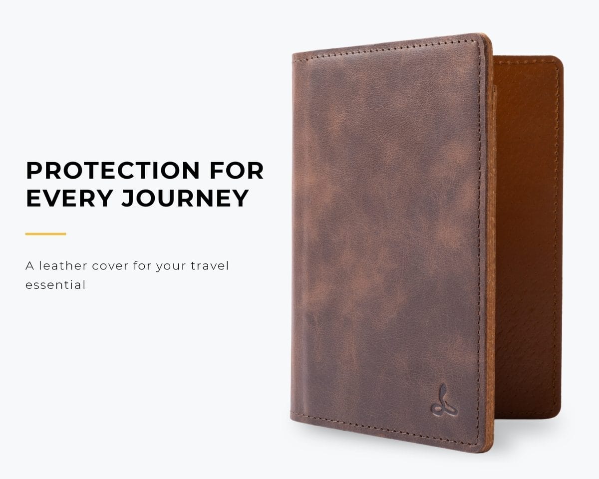Snakehive Accessories Vintage Leather Passport Holder Vintage Leather Passport Holder | Leather Accessories