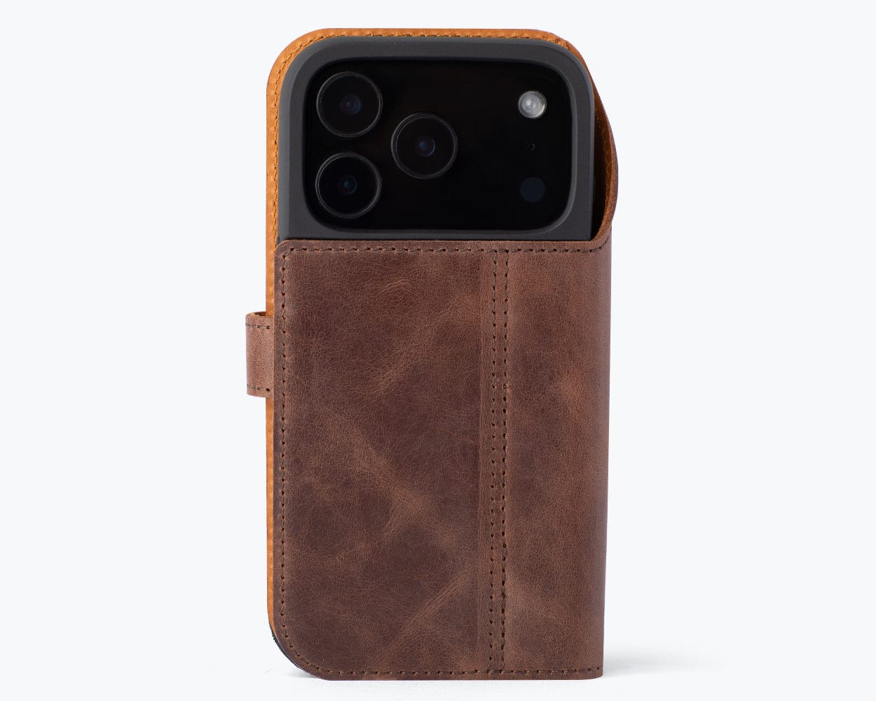 Apple iPhone 17 Pro - Vintage Leather Wallet Phone Case