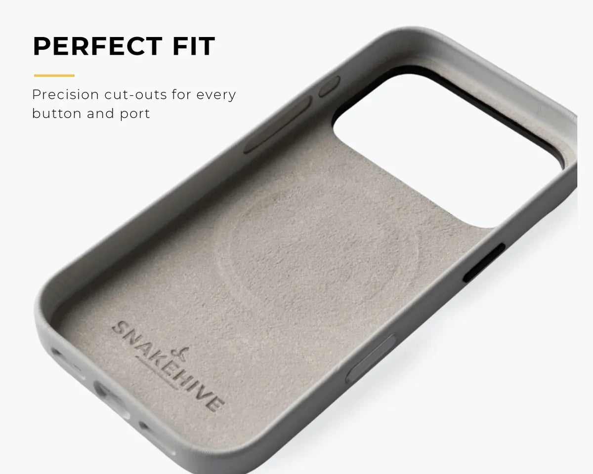 Snakehive Metro Bumper Case Apple iPhone 18 Pro  - Vegan Slim Phone Case Metro Slim Leather Phone Case for Apple iPhone 18 Pro